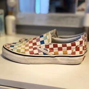 Rainbow Vans women size 7